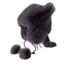 Orelha de urso bonito Lei Feng chapéu das mulheres inverno quente vison como protetores de ouvido cauda bonito lace-up bola de pêlo chapéu de pelúcia