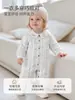 Enterizo de Bebé para Otoño e Invierno para Niños y Niñas, Mono Delgado de Algodón de 60g Calentito Acolchado, Ropa de Algodón para Exteriores, Ropa Infantil de Anyang