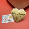 Amor Sincero Piezas de Oro Amor en el Día de San Valentín Chino 52Mg Oro Puro 999 Regalo de San Valentín Concha de Agua Oro al por Mayor