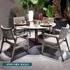 Sofá ao ar livre Rattan Pátio ao ar livre Lazer Cadeira de vime Varanda Garden Designer Solid Wood Cadeira de teca Conjunto de três peças