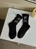 Calcetines de Encaje de Color Puro con Lazo Pequeño, Tendencia Ins Coreana, de Algodón para Mujer, Lindos, Lolita, Delgados, hasta la Mitad de la Pantorrilla