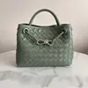Bolsa Tote Tecida de Couro Genuíno Estilo 2025 para Mulheres, Bolsa de Mão e Bolsa Transversal Versátil de Grande Capacidade, Retro Europeu e Americano Estilo Chanel