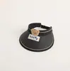 Sombrero de Sol Infantil con Protección UV y Ala Ancha para Verano, Recubrimiento de Goma Negra, Sombrero de Protección Solar para Ciclismo, Diseño de Dibujos Animados Estilo Japonés, Sombrero Parasol para Salidas, Sombrero de Sol para Niños