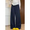 Roupa de Maternidade de Verão, Confortável e Casual, Calça Banana Nova com Cordão para Mulheres, Calça de Maternidade Retrô Solta Emagrecimento de Perna Larga