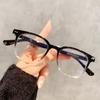 12875 Armazones para Gafas de Prescripción Color Castaño Té Frío Lisos Estilo de Alta Gama con Protección contra Luz Azul Tr90 Transfronterizo