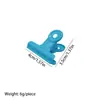 Clips redondos azul verdoso, clips metálicos para tickets multiespecificación, clips multifuncionales para tablero de dibujo, clips de cola larga, clips pequeños lacados fuertes