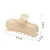 Pinza para el cabello de estilo coreano color rosa melocotón y café con leche, con un toque de alta gama, pinza de tiburón limpia y simple, pasador elegante, accesorios para el cabello al por mayor