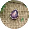 Atacado Liga de Zinco Fundido Gota d'Água Inlaid 13*18mm Cristal Pingente Pulseira Colar Pingente Acessórios para Joias DIY