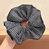 Scrunchie Jumbo de Satén Retro para Niñas, Lazo para el Cabello de Leopardo de Moda Resistente, Accesorio para el Cabello con Banda Elástica de Alta Elasticidad, Lazo para el Cabello con Sensación de Alta Gama