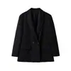 Comercio Exterior Transfronterizo 2026 Nuevo Otoño Estilo Europeo y Americano Manga Larga Cuello Solapa Holgado Doble Botonadura Blazer 2753522