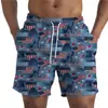 Pantalones cortos de verano nuevos para hombre transfronterizos con estampado digital 3D, pantalones casuales rectos para la playa, fabricantes de origen