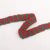 Cinta tejida festiva de Navidad transfronteriza, decoración festiva, cinta para envolver ramos de regalo hechos a mano, Año Nuevo, dos colores