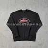 Camiseta Casual Estampada Hip-hop de Rua Distinta da Moda Americana Pulôver Solto Versátil Gola Redonda Blusa de Moletom Top Masculino e Feminino