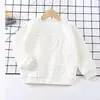 Sudadera Infantil Otoño Nuevo 2025 para Niño de Una Pieza para Niña Estilo Coreano Camiseta Sudadera de Manga Larga para Bebé Ropa Infantil al por Mayor