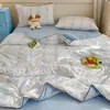 Colcha de Verão de Gaze Dupla Camada Tipo A Estilo Ins Popular, Colcha de Verão de Algodão com Fibra de Soja, Colcha Lavável à Máquina para Ar Condicionado Atacado