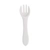 Venta Directa de Fábrica Tenedor de Silicona Cabeza Suave para Bebé Cuchara de Entrenamiento para Aprender a Comer Cuchara para Comida Complementaria Tenedor de Mesa Largo para Alimentación Infantil
