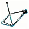 Cuadro de Bicicleta de Montaña de Carbono Naturefly Cuadros de Bicicleta MTB Componentes de Ciclo 26er Azul Negro Eje Trasero de 135mm