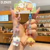 Auténtica Línea Perrito Lindo Par de Pegatinas Serie Llavero Lindo Colgante Colgante para Bolso de Pareja Pequeño Regalo