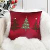 Funda de Cojín Decorativa Navideña de Reno Seleccionada Cuidadosamente, Best-Seller Transfronterizo, Estampado Dorado, Estilo Bordado de Copo de Nieve Otoño e Invierno