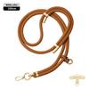 Cordão Original para Celular Longo 8mm Mosquetão de Montanhismo Transversal Ajustável Outdoor Elegante Dourado Escalada Corda Trançada