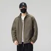 Nueva chaqueta de trabajo de primavera para hombre, top americano de manga larga 2026, corte holgado, cuello alto, chaqueta de piloto, venta al por mayor