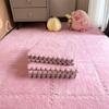 Tapete Pelúcia para Quarto, Tapete de Borda de Cama Completa, Tapete de Chão Patchwork para Crianças Rastejarem, Tapete para Sacada/Janela Saliente, Pode Ser Cortado