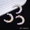 Cuentas de Luna Pintadas a Mano Cuentas Acrílicas de Forma Especial de Alta Resistencia Material para Cadena de Teléfono Móvil Colgante para Bolso de Coche DIY Leidezhu