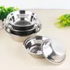 Recipiente para Sopa de Acero Inoxidable Magnético y No Magnético, Tazón para Sopa, Recipiente Multifuncional para Comedor Escolar, Recipiente Pequeño de Cocina, Vajilla con Succión Magnética, Engrosado