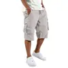 Shorts de Trabajo para Hombre de Comercio Exterior Transfronterizo Primavera 2025, Pantalones Cargo Deportivos Casuales Multibolsillos, Shorts de Secado Rápido para Hombre