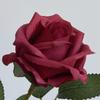 Flor Artificial de Rosa Individual para Accesorios de Ceremonia de Boda, Decoración del Hogar, Arreglo de Flores Artificiales, Pared de Ramo de Boda de Alta Gama