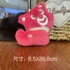 Acessórios de boneca de cabeça de animal de pelúcia de desenho animado, acessórios de cabelo semiacabados fofos, acessórios de cabelo criativos DIY, cabeça de pelúcia para atacado