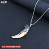 Collar para Niños Joyería de Acero de Titanio Colgante Personalizado de Aleación Ins Hip-Hop Street Cadena Larga para Suéter Accesorios Colgantes