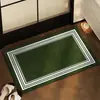 Tapete de Chão de Lama Diatomácea Absorção de Água Secagem Rápida Estilo Étnico Antiderrapante Tapete para Pés Banheiro Resistente à Sujeira Porta do Banheiro Tapete de Chão do Banheiro