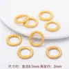 Anillo Antiguo de Oro para Correr Espaciadores Patrón de Dragón Círculo Nube Auspiciosa Colgante Correa para Teléfono Accesorio Piezas para Joyería DIY Venta al por Mayor