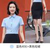 Camisa Profissional Moda Feminina Estilo Western Vestido de Negócios Loja 4S Vendas de Joias Roupas de Trabalho do Banco Manga Curta Terno Verão