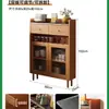 Nuevo aparador estrecho de 20 cm, mueble de almacenamiento integrado para montar en la pared, mueble para té, mueble de almacenamiento para comedor y cocina