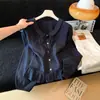 Camisa branca doce estilo francês com gola Peter Pan para mulheres, nova coleção de outono de 2026, com gravata borboleta e mangas compridas