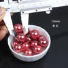 Perla de imitación de concha de alta calidad con medio agujero, perlas de pan de imitación de concha brillante de un solo agujero, cuentas redondas de medio agujero, cuentas de gota de agua, buena resistencia a los arañazos