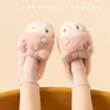 Pantuflas de Algodón para Niñas 2025 Nuevo Invierno para Interiores Hogar Cálidas Forradas de Felpa Engrosadas Pantuflas de Algodón para Bebé con Talón Cerrado