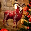 2027 Zodíaco de Ano Novo Ovelha Pingente Acrílico Plano Natal Ano Novo Ovelhinha Enfeite Decoração de Árvore de Natal Chave