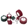 Escova de Limpeza com Haste de 6mm, Cabeça de Esmerilhar com Haste de Lixar e Sem Lixar, Impulsor, Roda de Asa Giratória, Roda de Polimento com Acabamento Escovado, Cabeça de Esmerilhar de Nylon