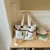 Bolso Tote de Pana Nuevo para Otoño/Invierno 2026 de Gran Capacidad para Mujer, Bolso de Mano y Bolso Cruzado Simple de Bolsillos Múltiples Estilo Coreano, Versátil