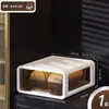Caja de Almacenamiento de Ropa Interior Tipo Cajón para Calcetines y Ropa Interior, Caja Organizadora Doméstica Tres en Uno para Ropa Íntima, Compartimentos Separados para Ropa Interior