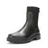 Sapatos de Chuva da Moda Transfronteiriços Femininos Estilo Coreano Estilo Chelsea Versátil Calçados Aquáticos Confortáveis para Cozinha Antiderrapantes Sapatos de Trabalho para Mulheres