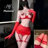 Lencería Sexy Estilo Tres Puntos con Parche de Corazón Hueco en Patchwork, Conjunto de Cadena Metálica Estilo Pura Pasión, Lencería Burlona y Divertida