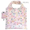 Estilo K de Bolso Plegable Creativo Ecológico T190 Poliéster Tela Floral Bolso para Teléfono Móvil Portátil Bolsa de Compras para Supermercado Bolsa para Compras de Comestibles
