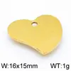 Colgante de Acero Inoxidable en Forma de Corazón Accesorios para Joyería DIY Corazón Hueco con Pedrería Combinación de Amor Collar Pulsera Dijes