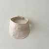 Chapéu Protetor Solar para Bebê Qiunan Estilo Coreano Verão Desenho Animado Meninos e Meninas Chapéu de Bebê Chapéu de Sol com Topo Vazio Infantil