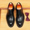 [Exclusivo VIP] Zapatos de Cuero para Hombre de Tres Articulaciones Zapatos Derby Formales de Negocios a la Moda Zapatos Casuales para Hombre Británicos de Suela Gruesa