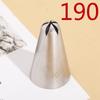 Bico de confeitar para biscoitos 190# médio 5 dentes aço inoxidável 304 sem costura ferramenta DIY para panificação interno e externo